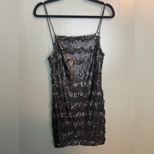 Black Swan - Sequin Open Back Dress - M